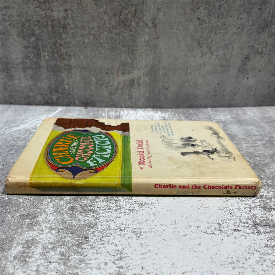 charlie and the chocolate factory book, by roald dahl, 1973 Hardcover image 4