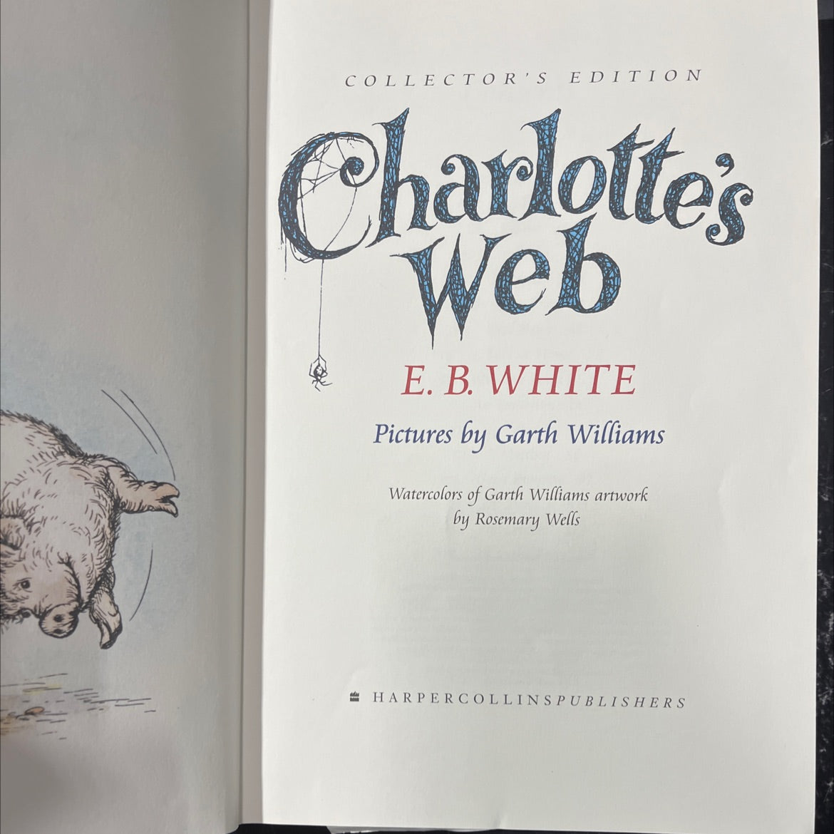 charlotte's web book, by e. b. white, 1980 Hardcover image 2