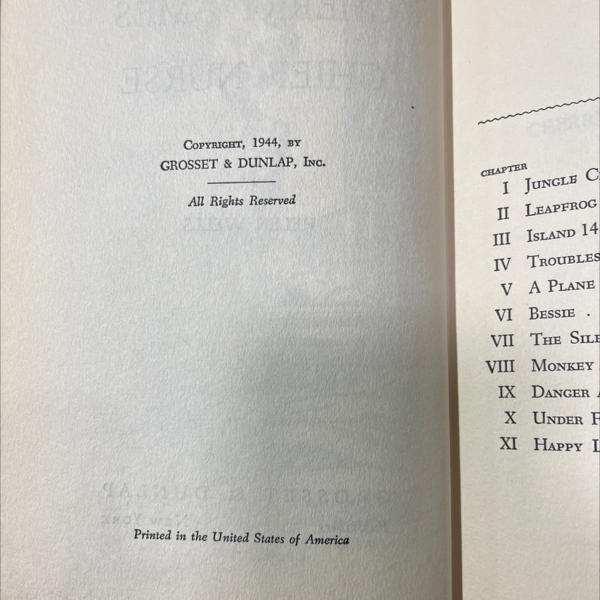 cherry ames chief nurse book, by helen wells, 1944 Hardcover image 3