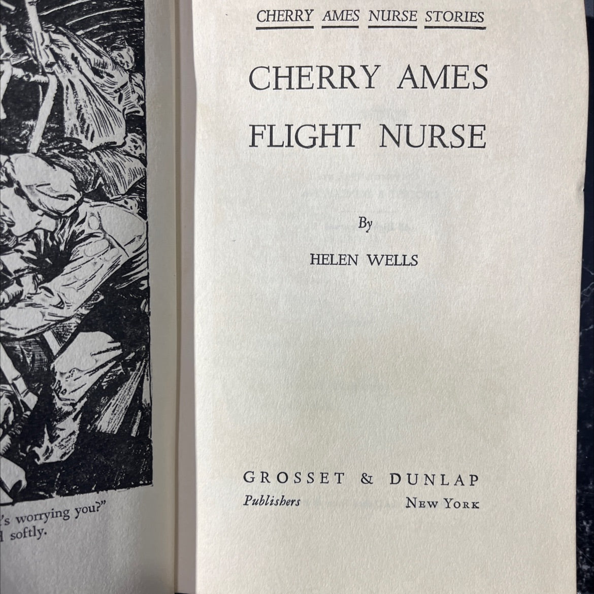 cherry ames flight nurse book, by helen wells, 1945 Hardcover image 2