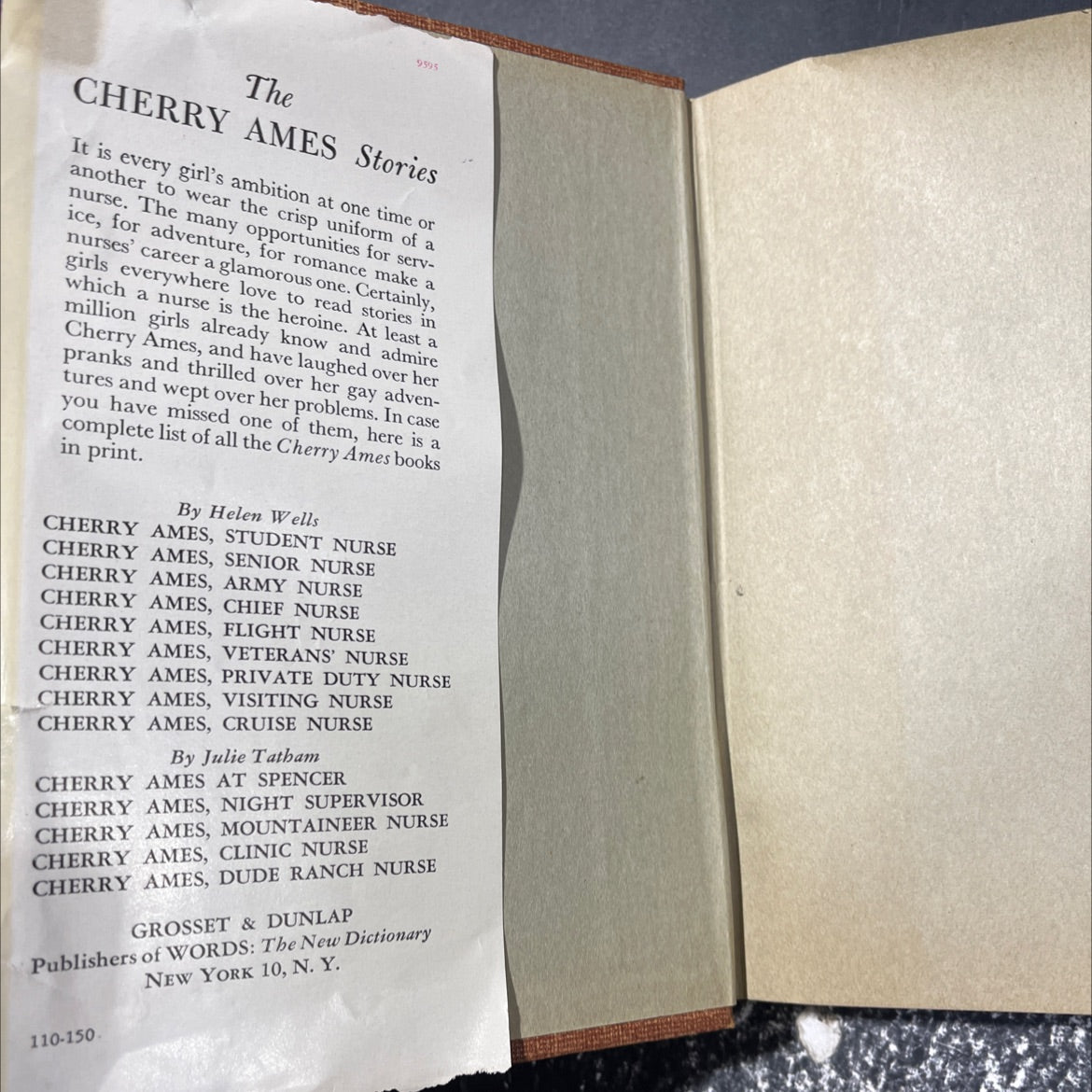 cherry ames flight nurse book, by helen wells, 1945 Hardcover image 4