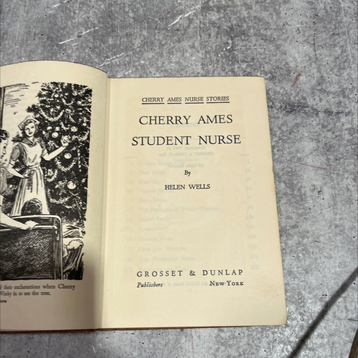 cherry ames nurse stories cherry ames student nurse tizbord book, by helen wells, 1943 Hardcover image 2