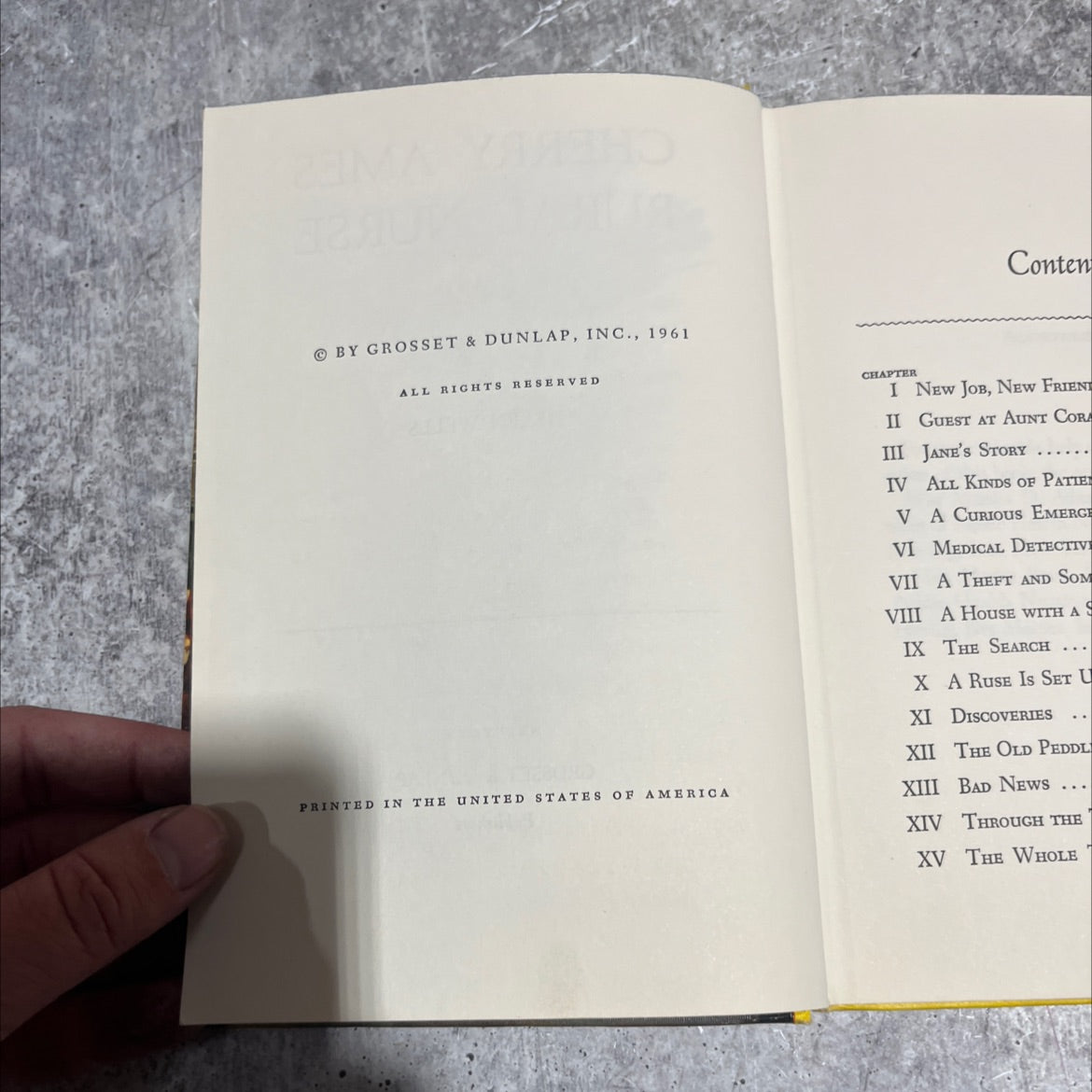 cherry ames rural nurse book, by helen wells, 1961 Hardcover image 3