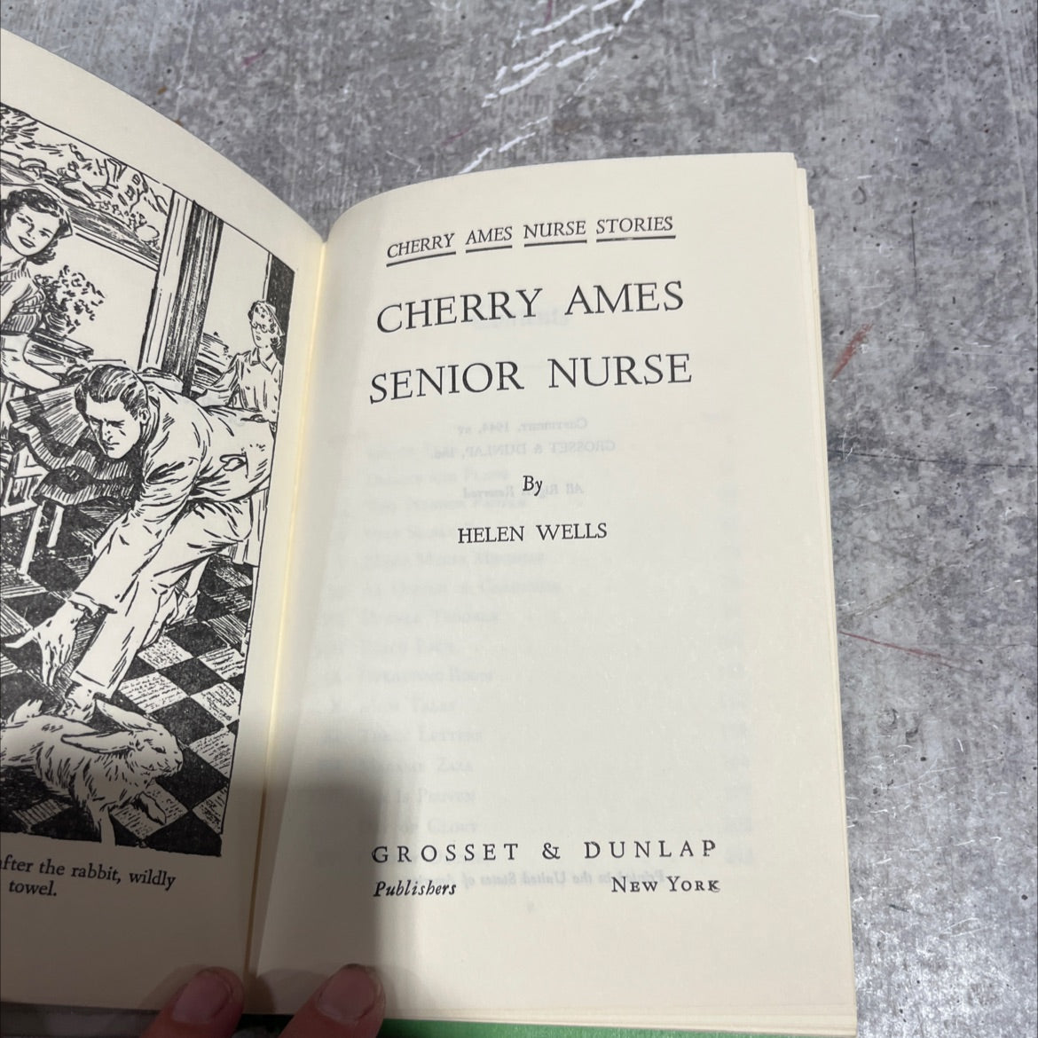 cherry ames senior nurse book, by helen wells, 1944 Hardcover image 2