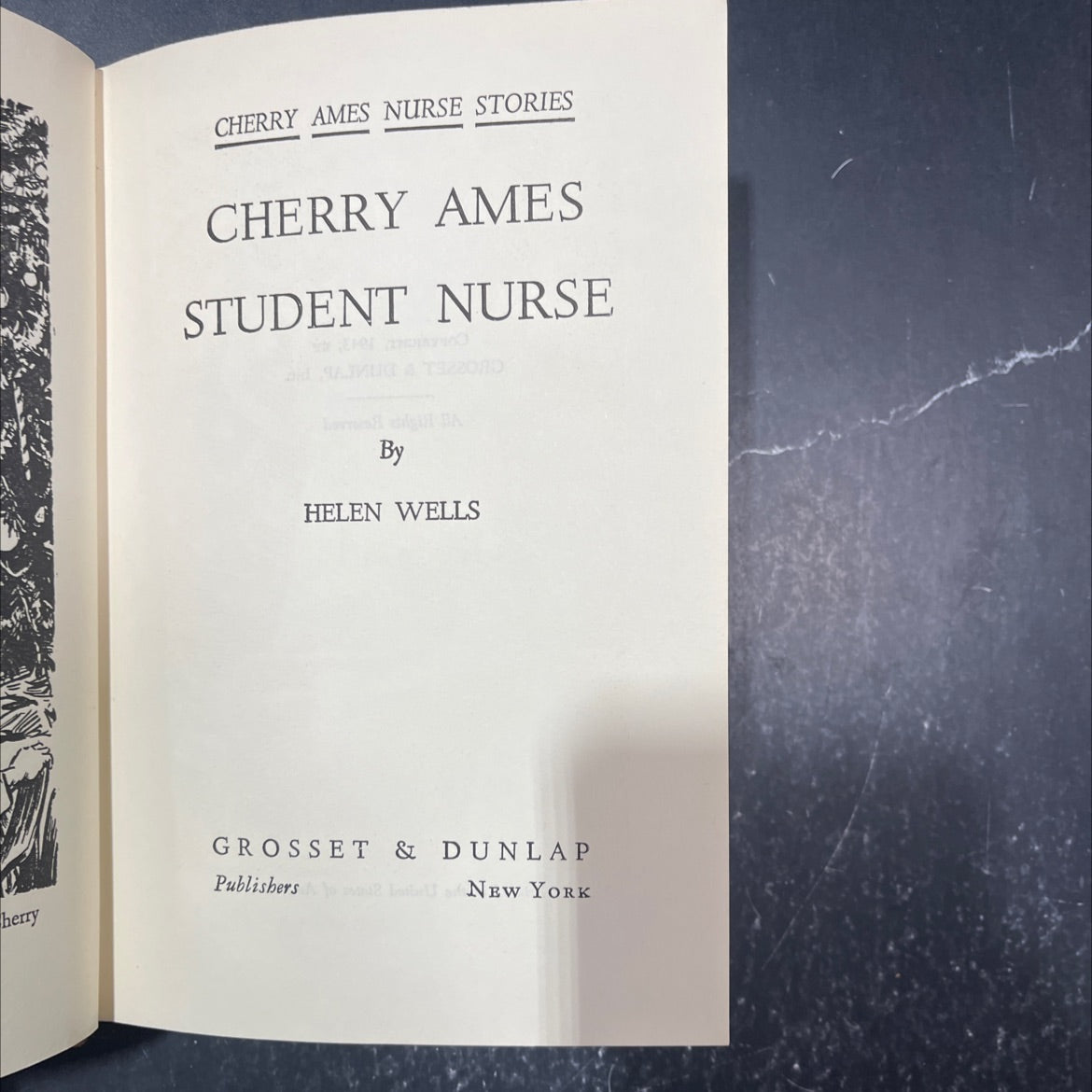 cherry ames student nurse book, by helen wells, 1943 Hardcover image 2