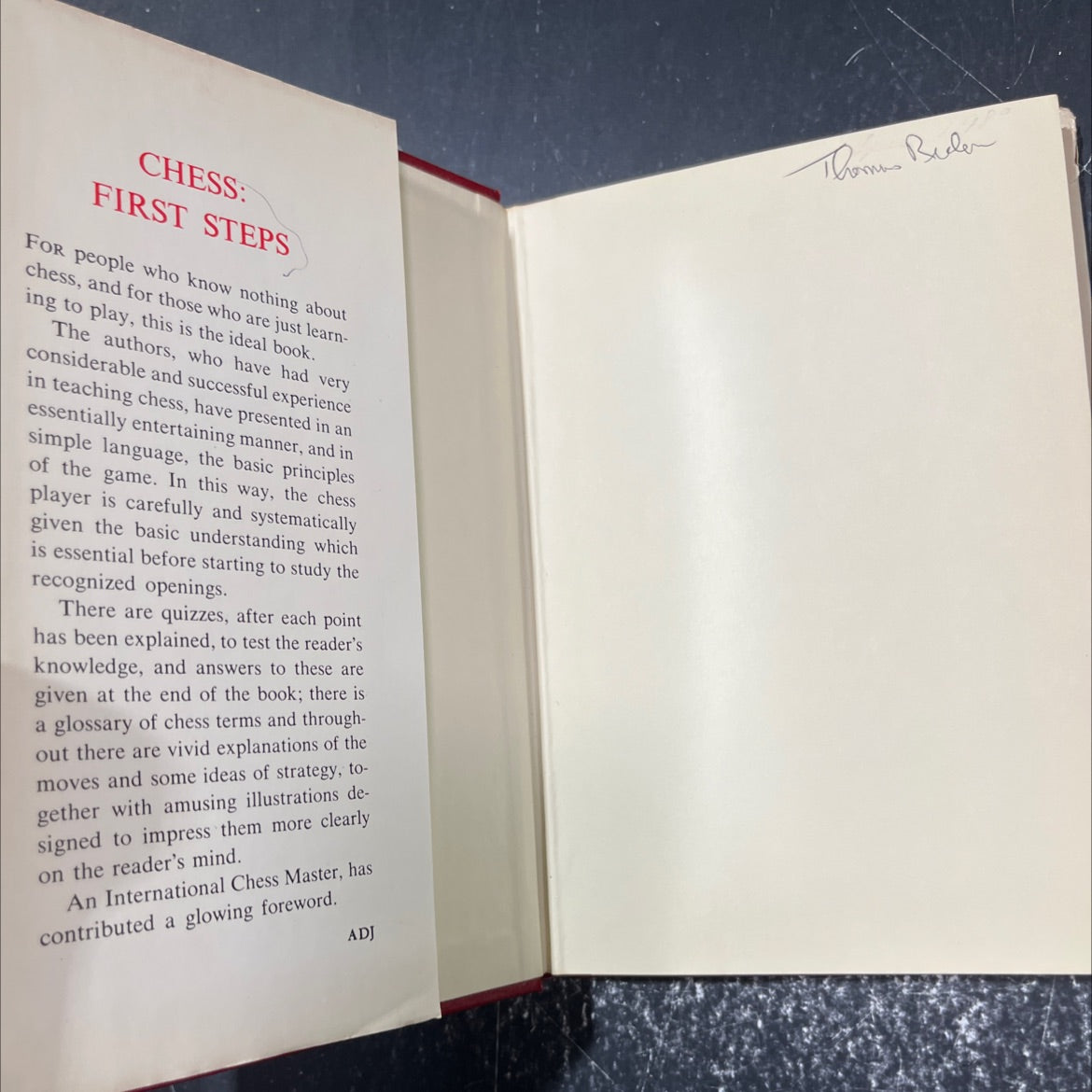 chess: first steps book, by r. bott & s. morrison, 1958 Hardcover image 4