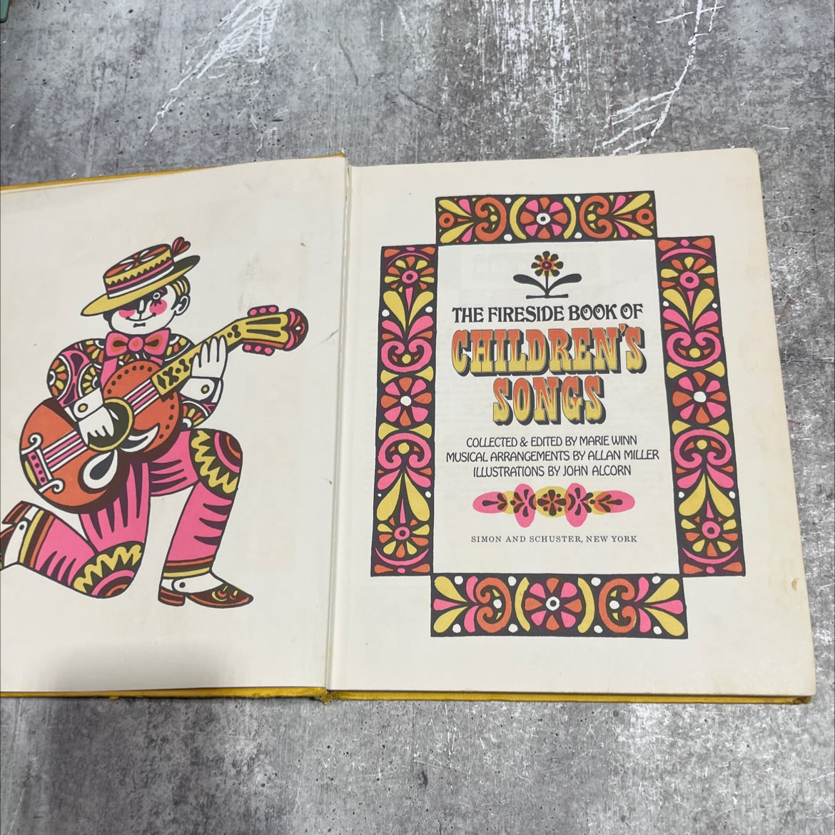 chick the fireside book of children's songs book, by marie winn and allan miller, 1966 Hardcover image 2
