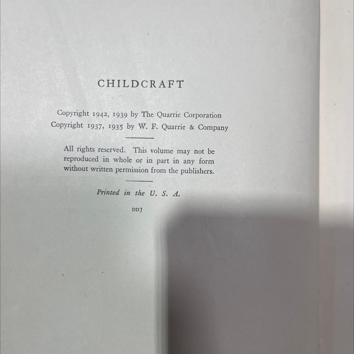 child craft in fourteen volumes ch volume nine ways to learning book, by unknown, 1942 Hardcover image 3
