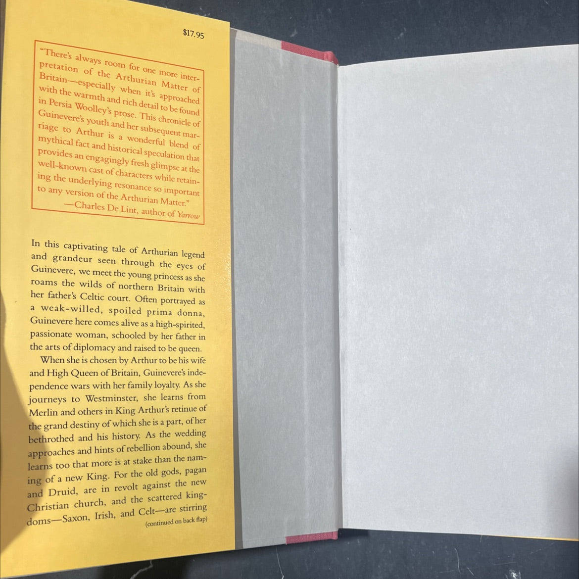 child of the northern spring book, by Persia Woolley, 1987 Hardcover image 4