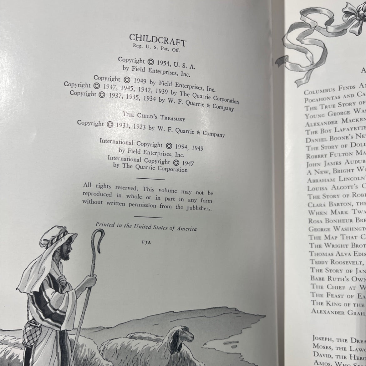 childcraft in fifteen volumes volume six great men and famous deeds book, by Field Enterprises, Inc., 1954 Hardcover image 3