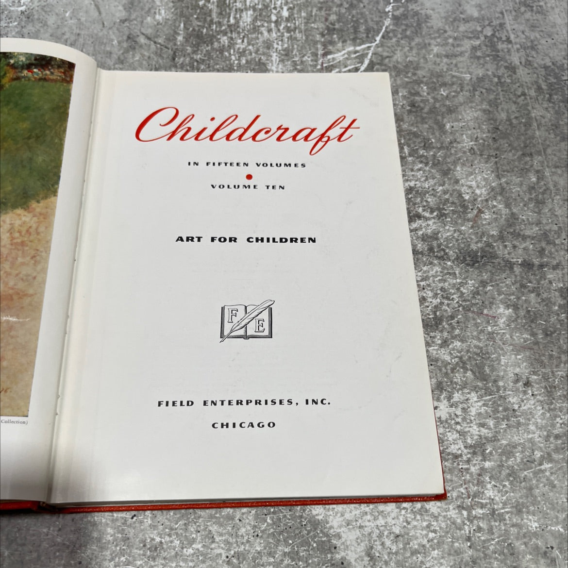 childcraft in fifteen volumes volume ten art for children book, by jane cooper bland, 1954 Hardcover image 2