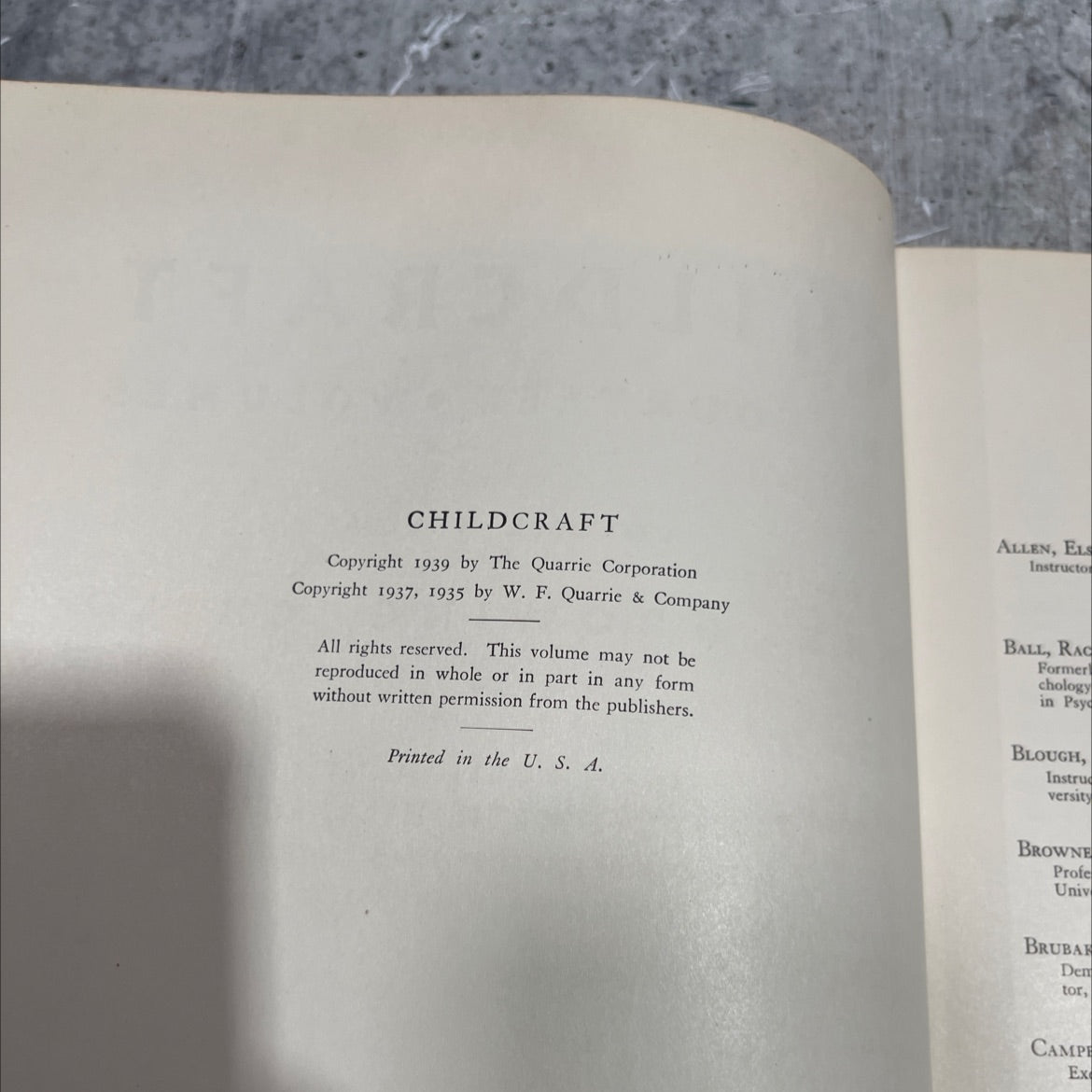 childcraft in fourteen the volumes volume seven growing child book, by Patty Smith Hill, 1939 Hardcover image 3
