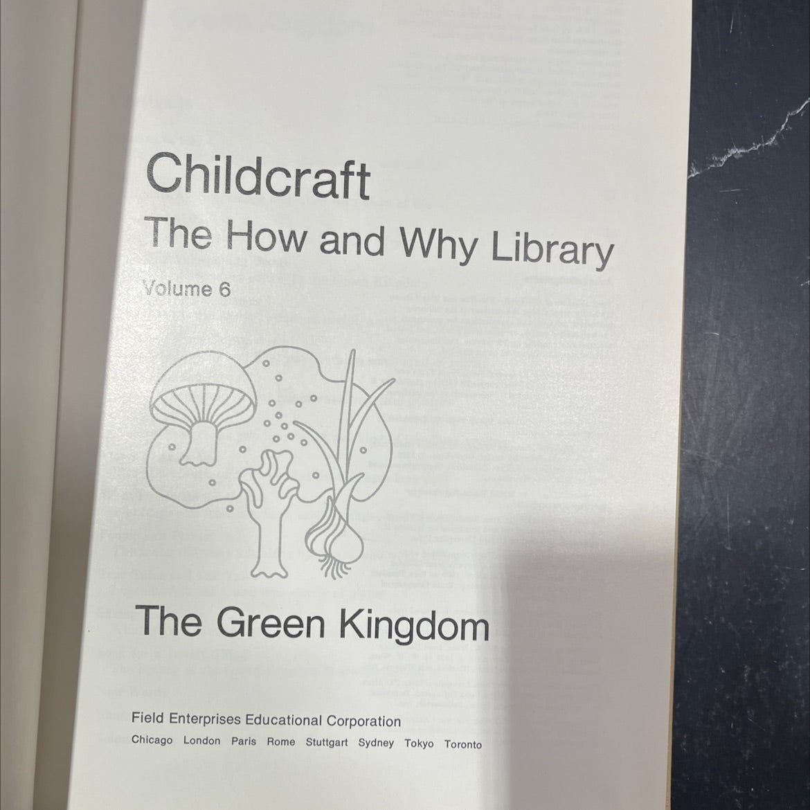 childcraft the how and why library volume 6 the green kingdom book, by unknown, 1974 Hardcover image 2
