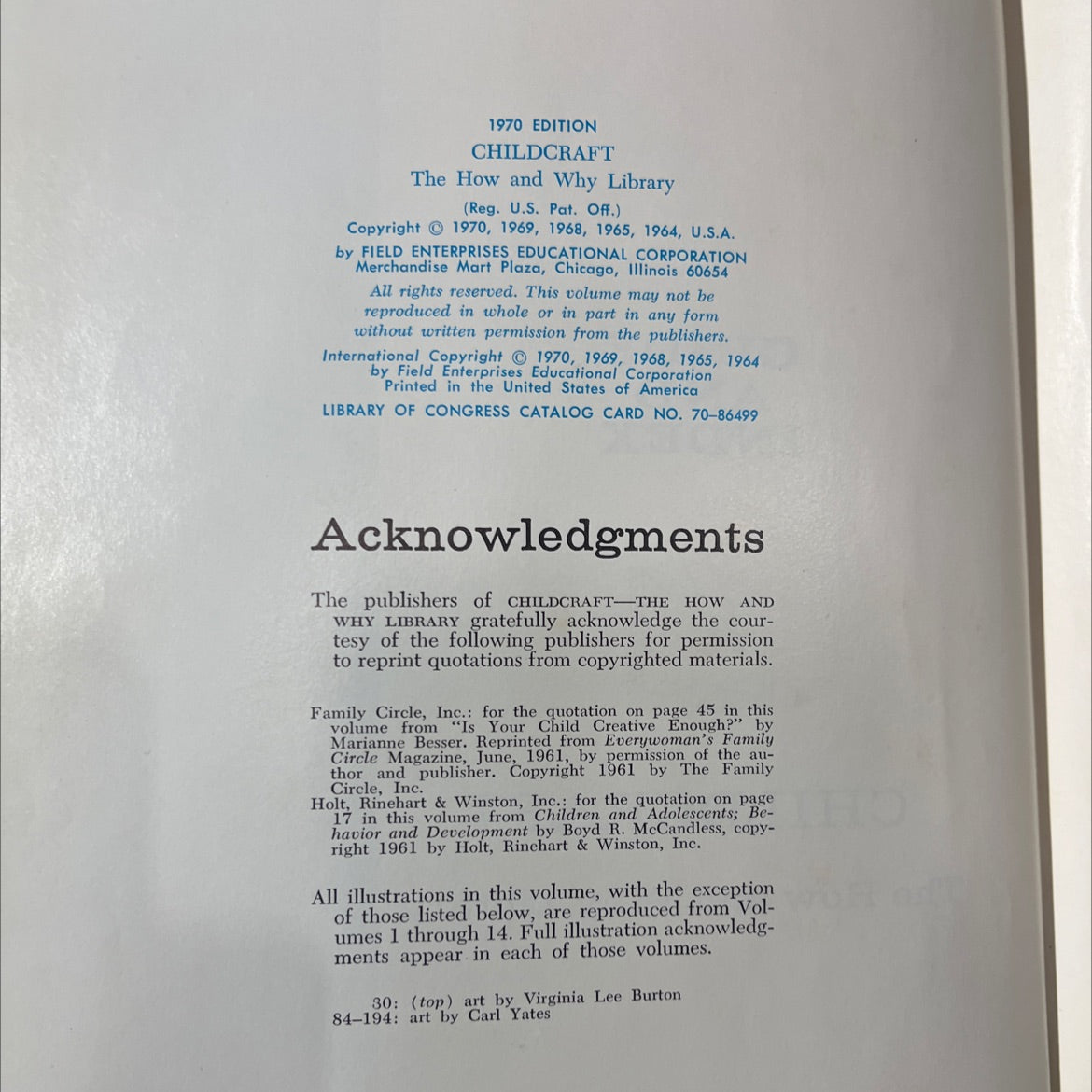 childcraft the how and why library book, by field enterprises educational corporation, 1970 Hardcover image 3