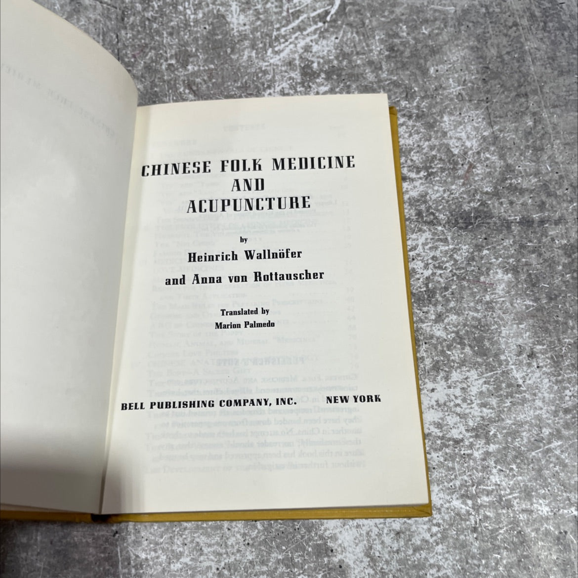 chinese folk medicine and acupuncture book, by Heinrich Wallnöfer, Anna von Rottauscher, 1965 Hardcover image 2
