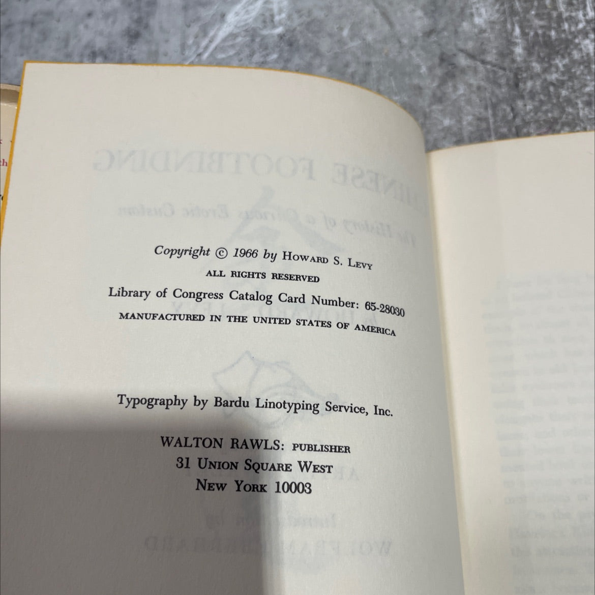 chinese footbinding the history of a curious erotic custom book, by howard s. levy, 1966 Hardcover image 3