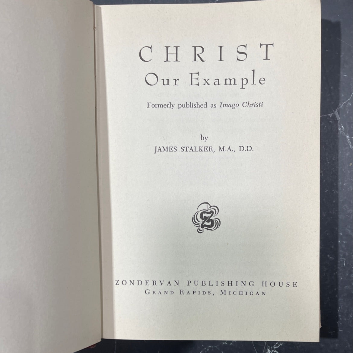 christ our example book, by james stalker, 1960 Hardcover image 2