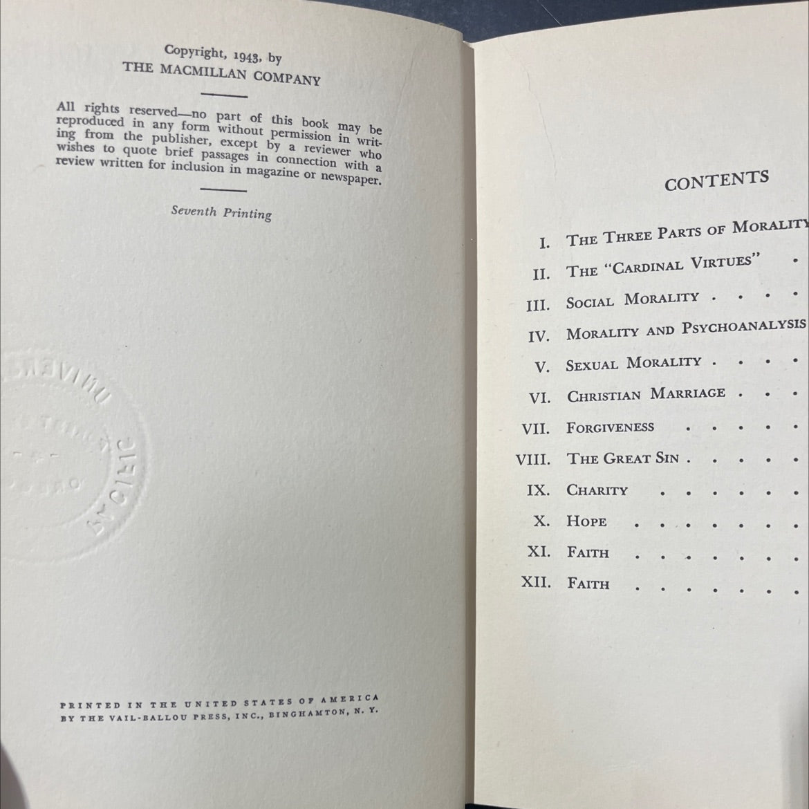 christian behaviour book, by c.s. lewis, 1946 Hardcover image 3