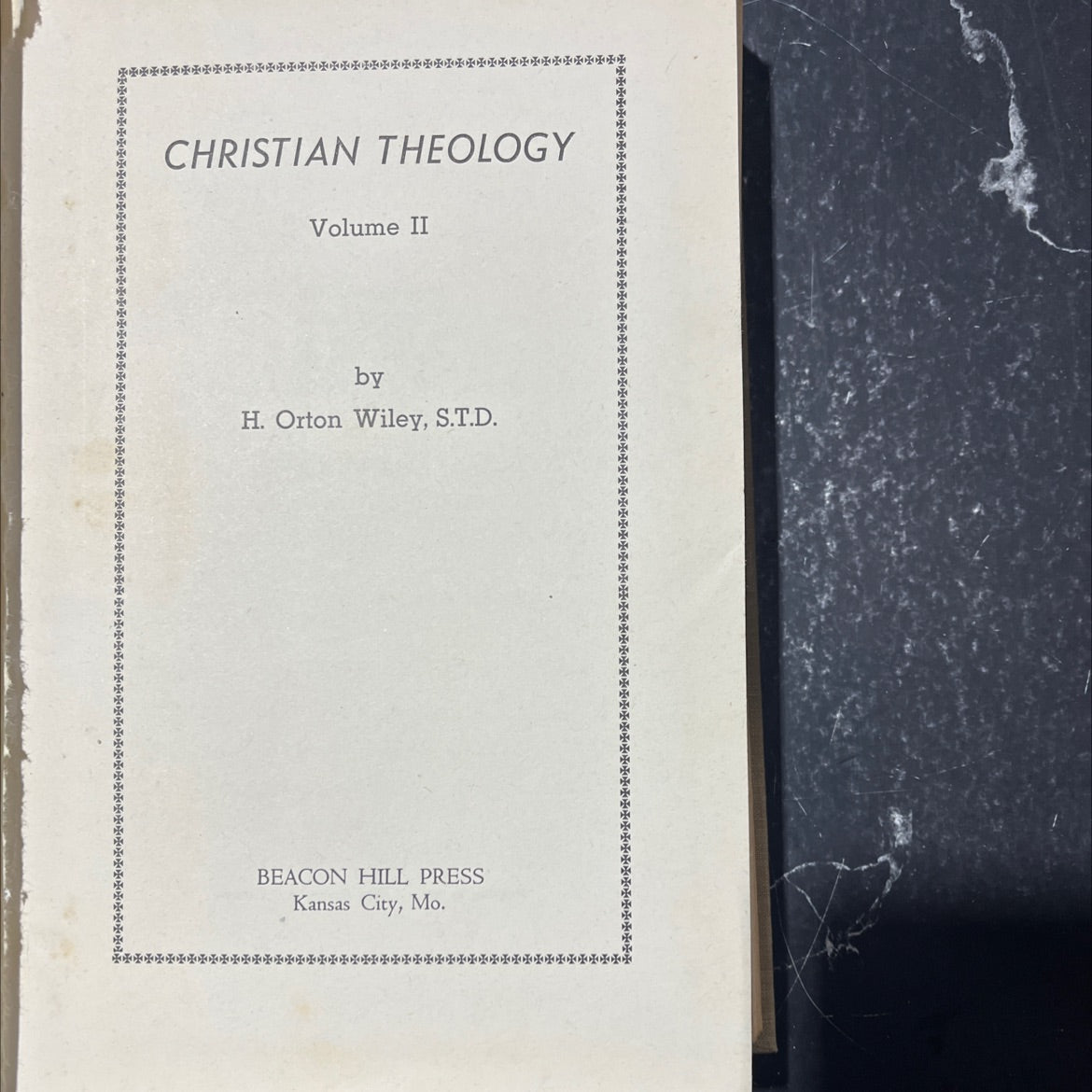 christian theology volume ii book, by h. orton wiley, 1953 Hardcover image 2