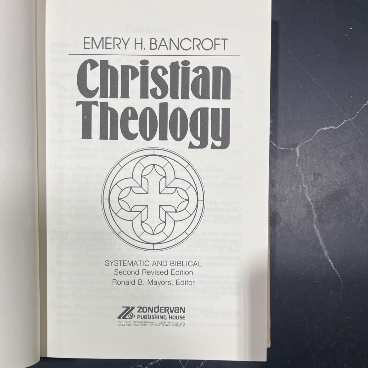 christian theology book, by emery h. bancroft, 1981 Hardcover image 2