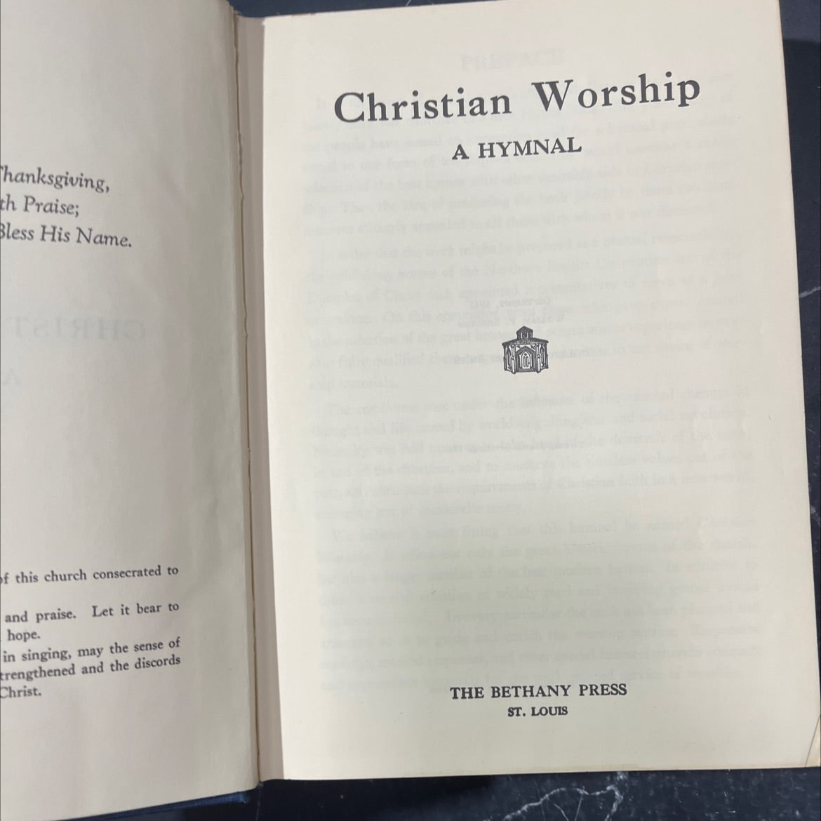 christian worship a hymnal book, by william p. shelton and luther wesley smith, 1965 Hardcover image 2