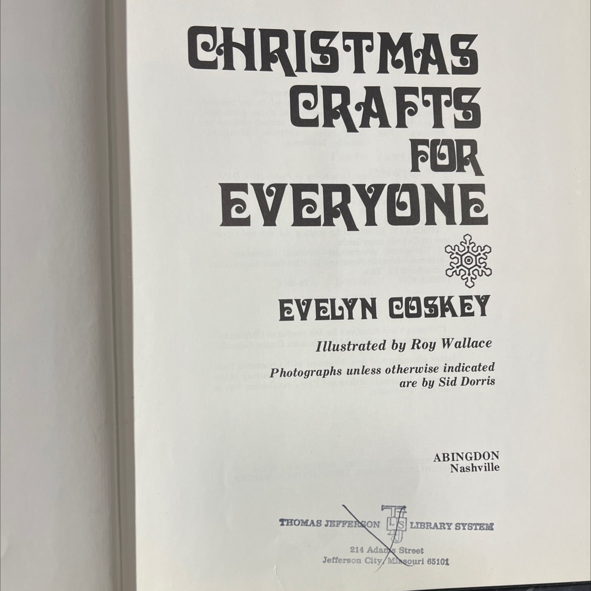 christmas crafts for everyone book, by evelyn coskey, 1976 Hardcover image 2