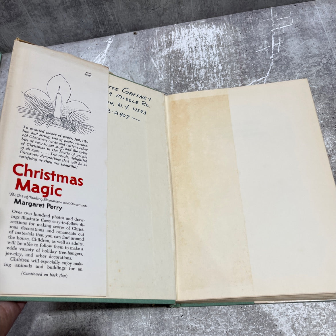 christmas magic the art of making decorations & ornaments book, by Margaret Perry, 1964 Hardcover image 4