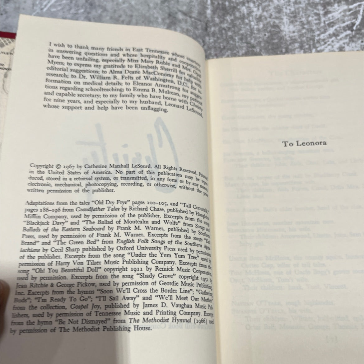 christy book, by catherine marshall lesourd, 1967 Hardcover image 3