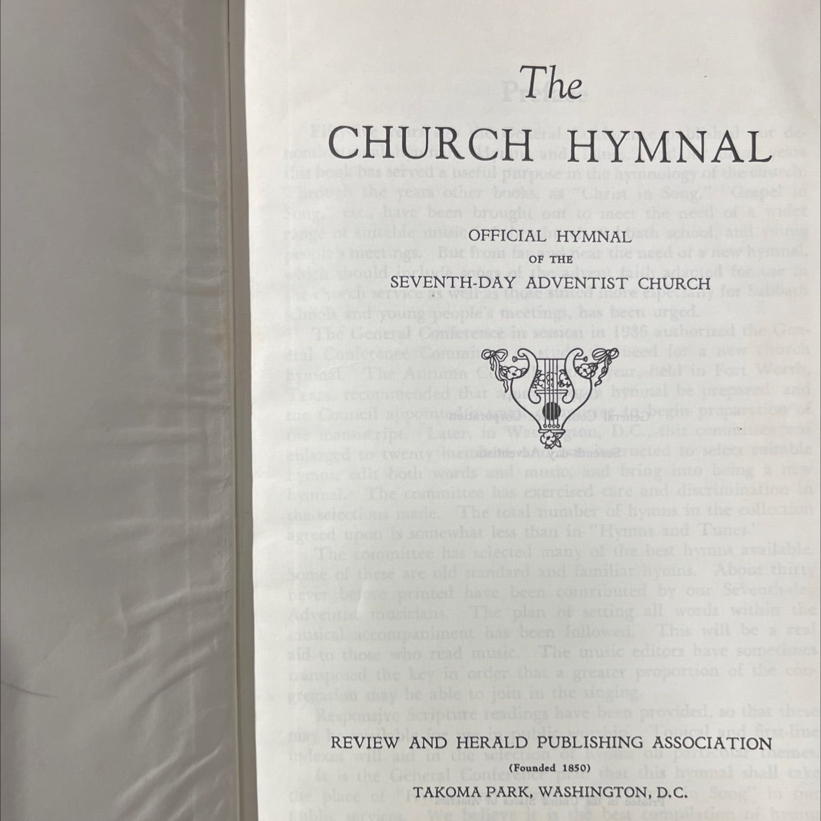 church hymnal book, by unknown, 1941 Hardcover image 2