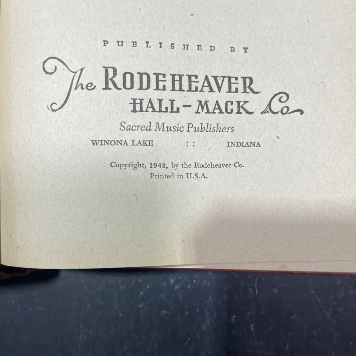 church service hymns book, by homer rodeheaver, george w. sanville, 1948 Hardcover image 3
