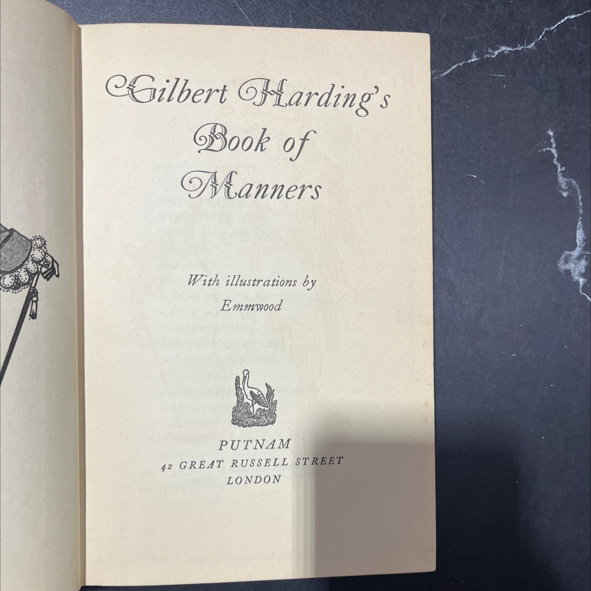 cilbert harding's book of manners book, by cilbert harding, 1956 Hardcover image 2