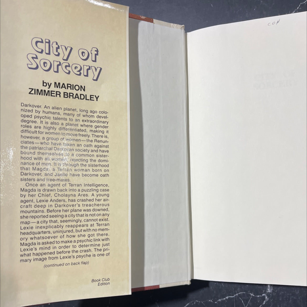 city of sorcery book, by Marion Zimmer Bradley, 1984 Hardcover image 4
