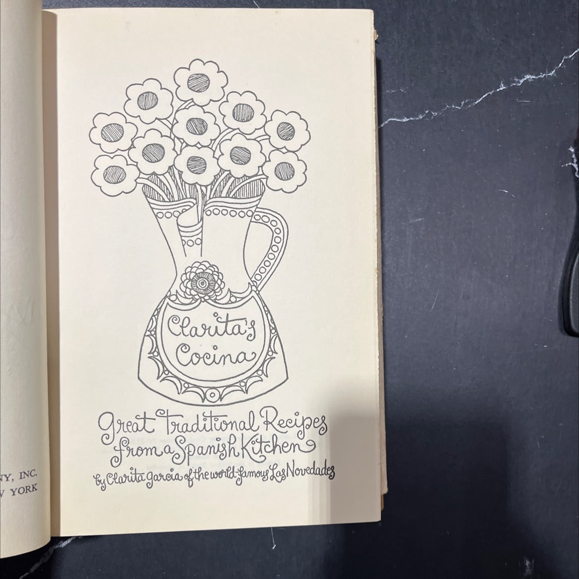 clarita's cocina great traditional recipes from a spanish kitchen book, by clarita garcia, 1970 Hardcover image 2