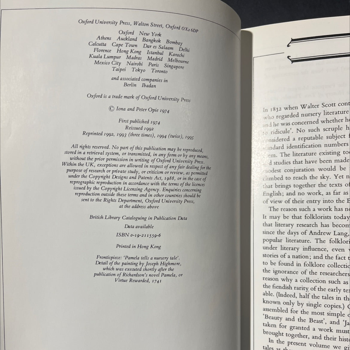 classic fairy tales book, by Iona and Peter Opie, 1995 Hardcover image 3
