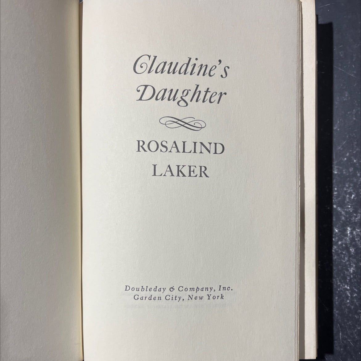 claudine's daughter book, by rosalind laker, 1979 Hardcover image 2
