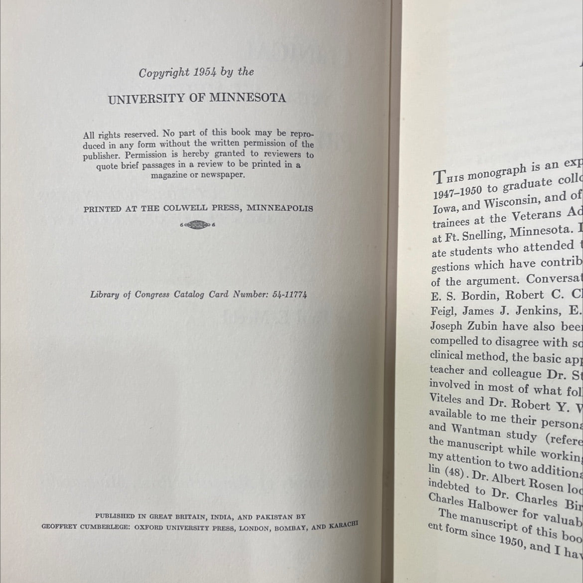 clinical versus statistical prediction a theoretical analysis and a review of the evidence book, by Paul E. Meehl, 1954 image 3