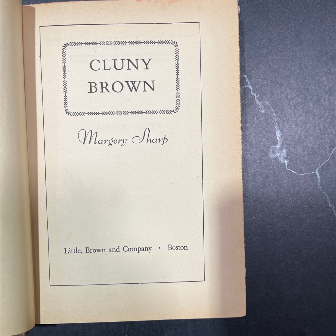 cluny brown book, by margery sharp, 1944 Hardcover image 2