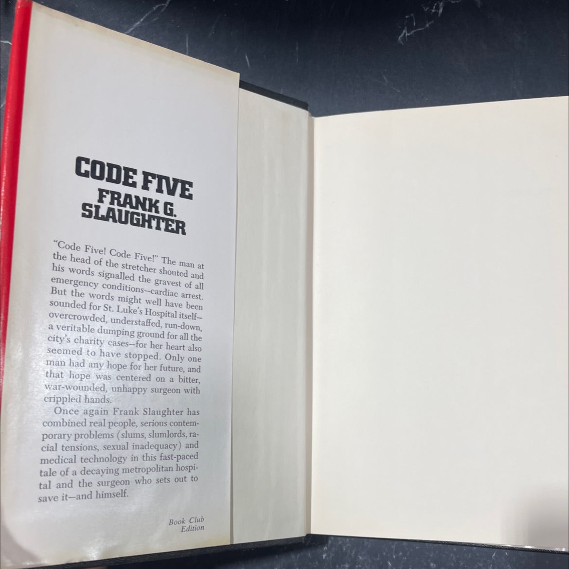 code five book, by frank g. slaughter, 1971 Hardcover image 4