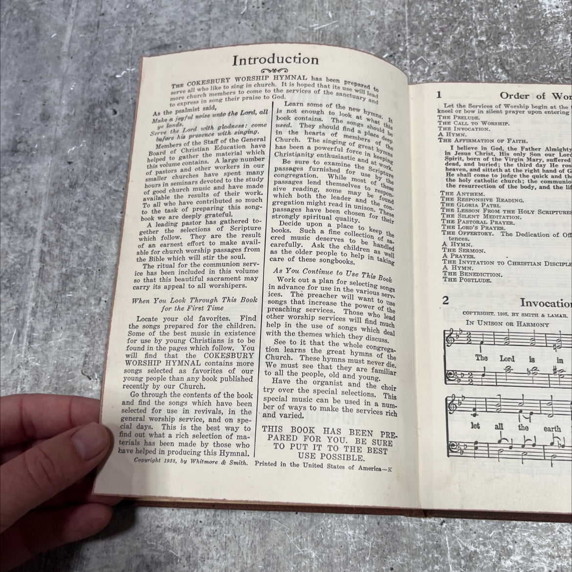 cokesbury worship hymnal book, by c. a. bowen, d.d., unknown Hardcover image 3