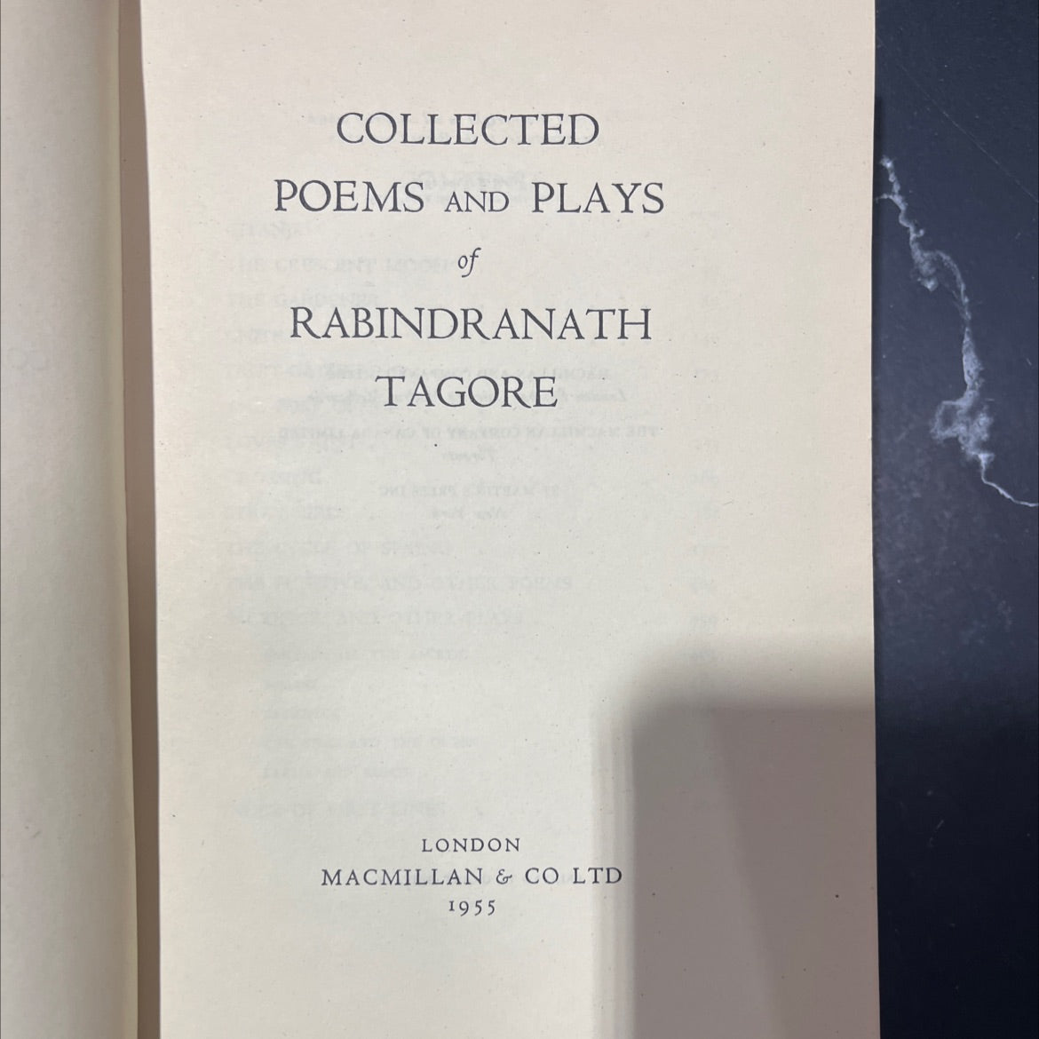 collected poems and plays of rabindranath tagore book, by rabindranath tagore, 1955 Hardcover image 2