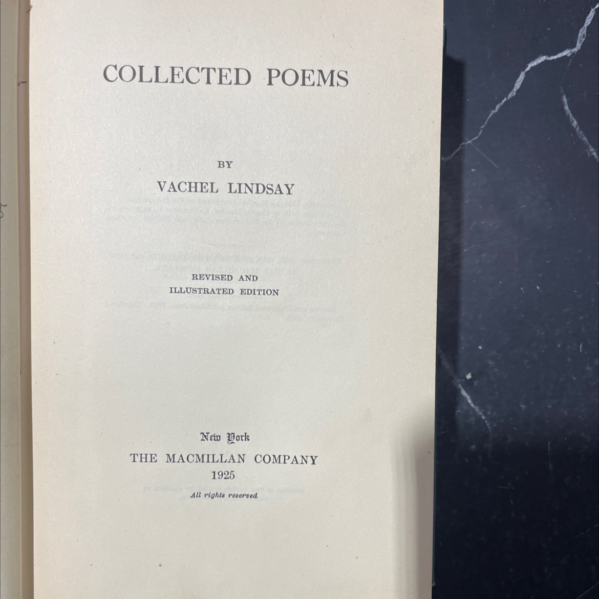 collected poems by vachel lindsay revised and illustrated edition book, by Vachel Lindsay, 1925 Hardcover image 2