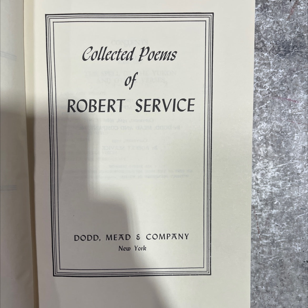 collected poems book, by robert service, 1940 Hardcover image 2