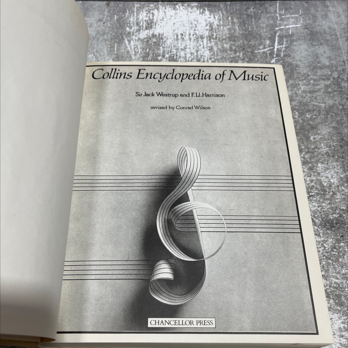 collins encyclopedia of music book, by sir jack westrup and f.ll.harrison revised by conrad wilson, 1984 Hardcover image 2