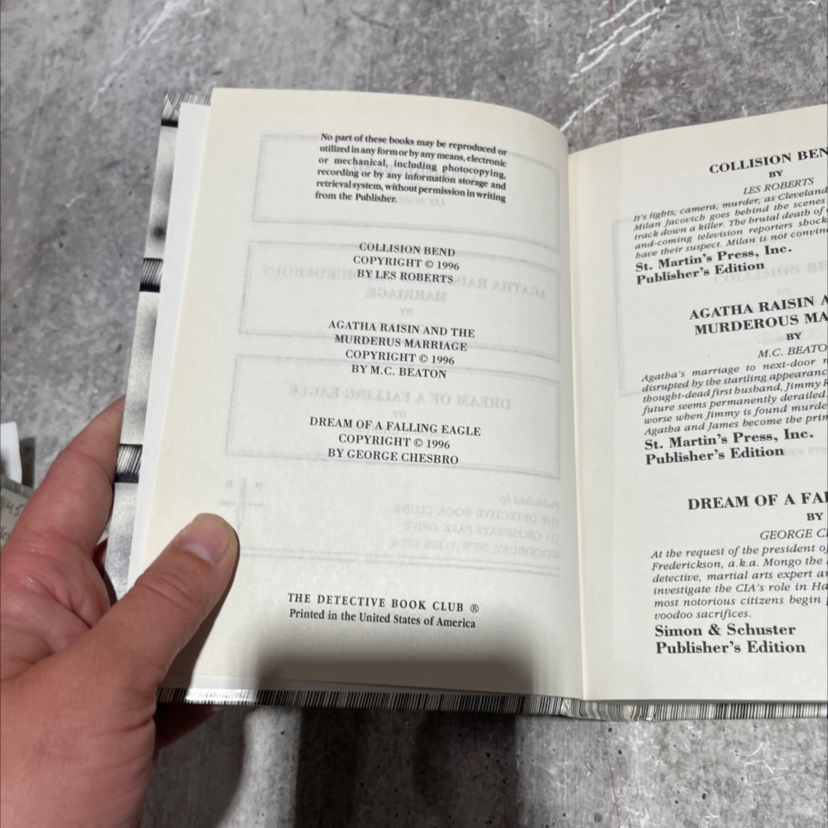 collision bend book, by les roberts, 1996 Hardcover image 3