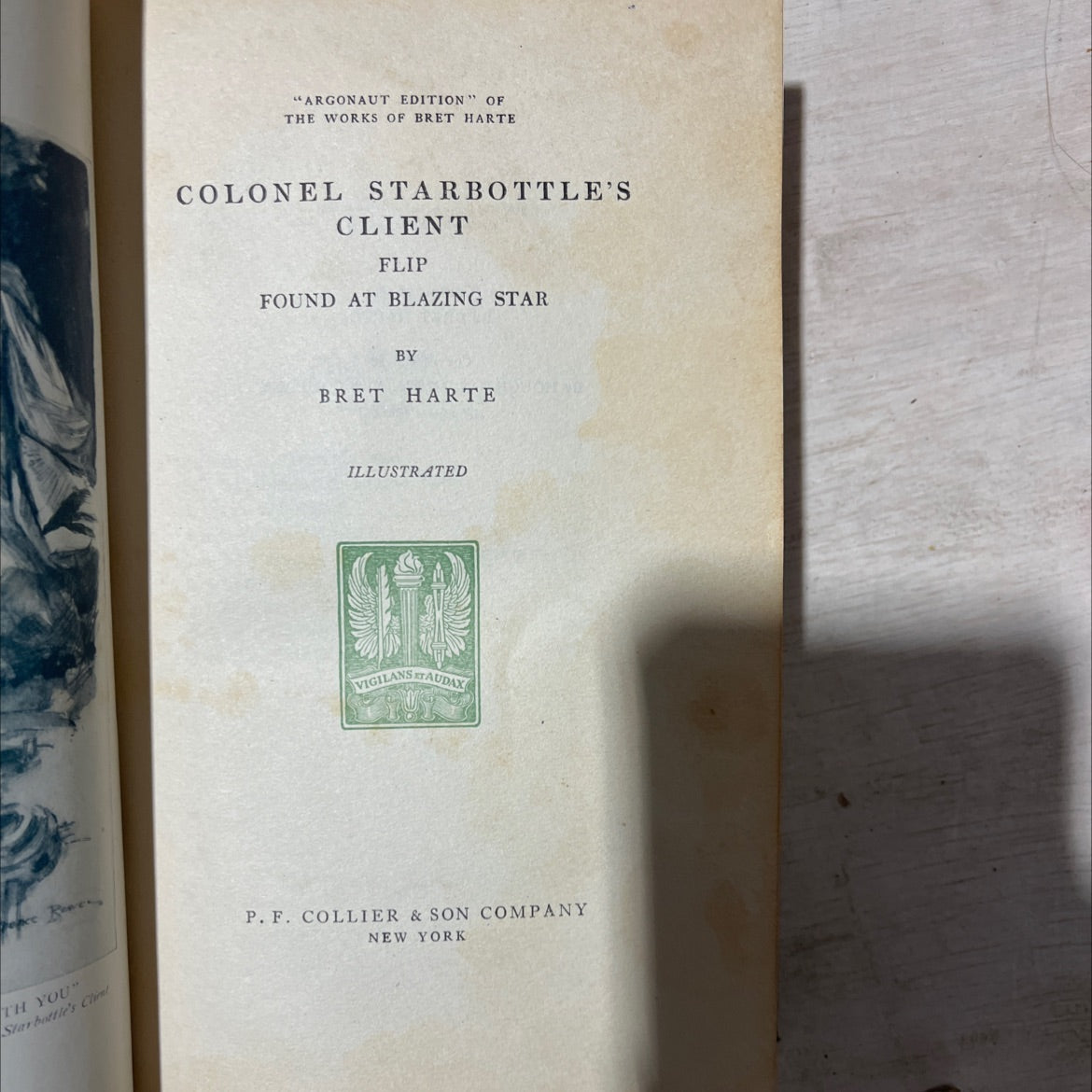 colonel starbottle's client book, by bret harte, 1892 Hardcover, Antique image 2