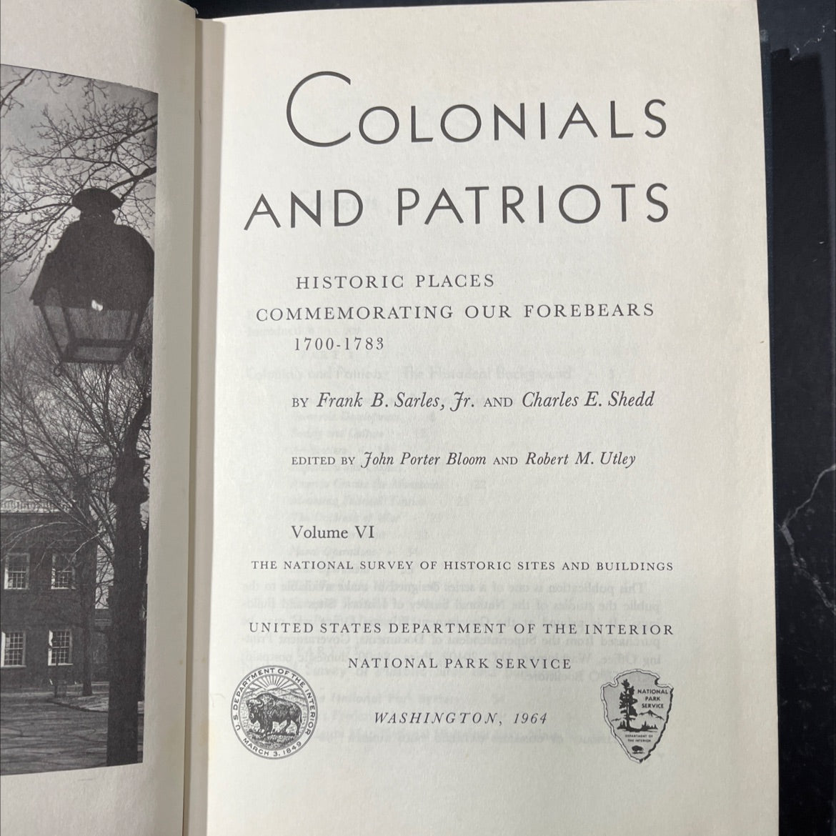 colonials and patriots historic places commemorating our forebears 1700-1783 book, by Frank B. Sarles, Jr. and Charles image 2