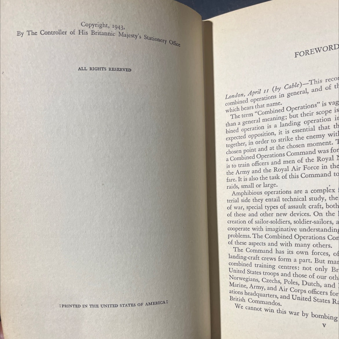 combined operations the official story of the commandos book, by unknown, 1943 Hardcover image 3