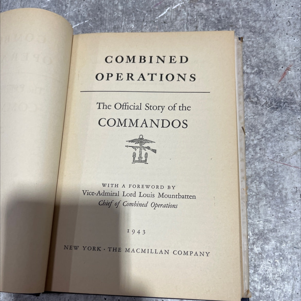combined operations the official story of the commandos book, by unknown, 1943 Hardcover image 2
