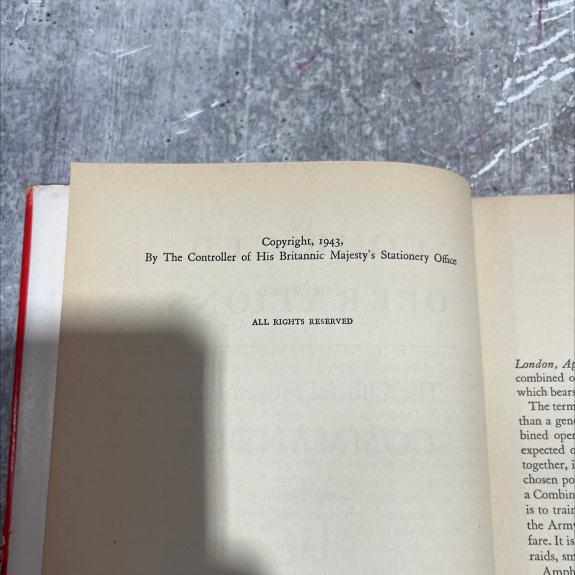 combined operations the official story of the commandos book, by unknown, 1943 Hardcover image 3