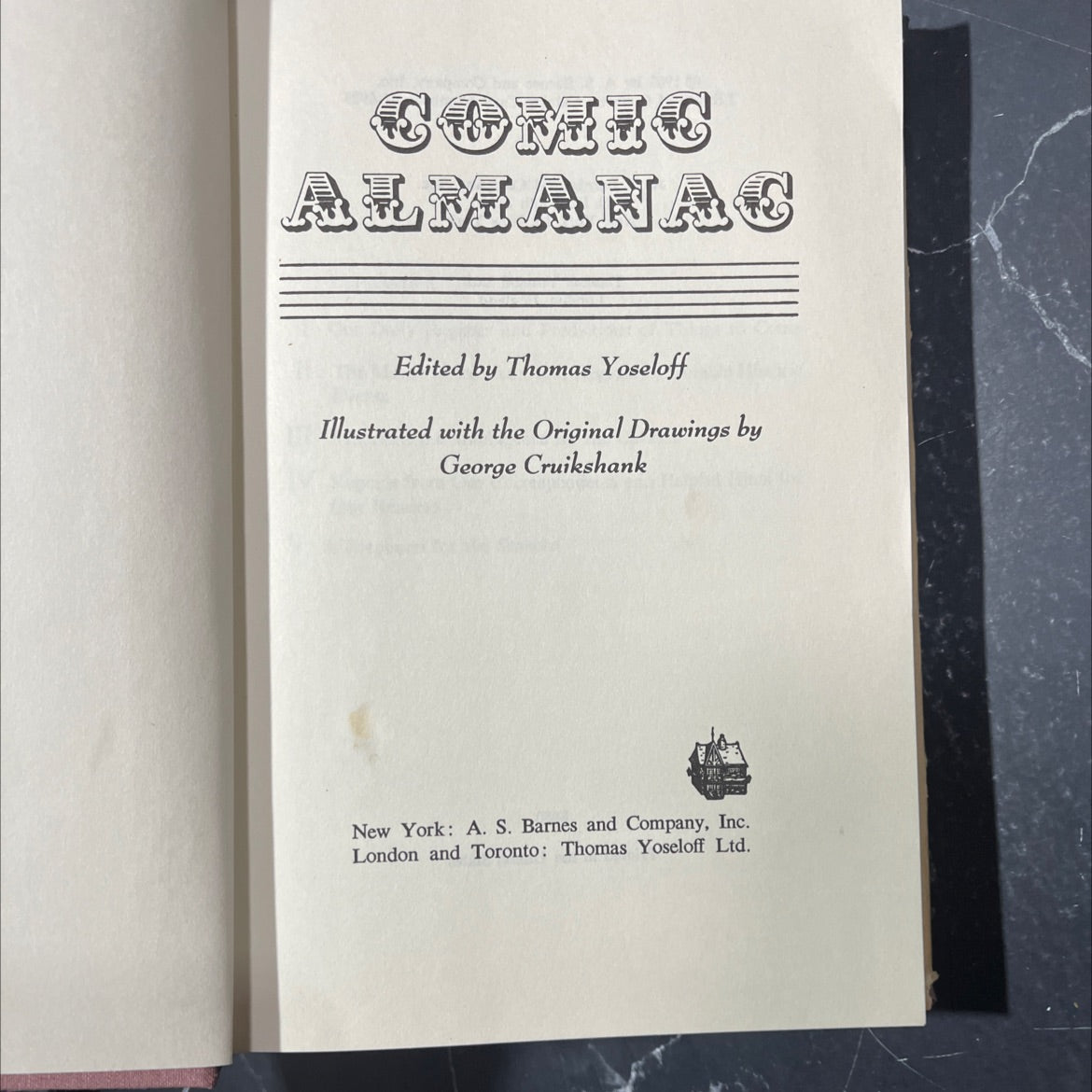 comic almanac book, by Thomas Yoseloff, 1963 Hardcover image 2